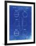 PP182- Faded Blueprint Tennis Ball 1932 Patent Poster-Cole Borders-Framed Giclee Print