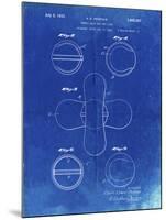 PP182- Faded Blueprint Tennis Ball 1932 Patent Poster-Cole Borders-Mounted Giclee Print