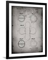 PP182- Faded Grey Tennis Ball 1932 Patent Poster-Cole Borders-Framed Giclee Print