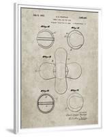 PP182- Sandstone Tennis Ball 1932 Patent Poster-Cole Borders-Framed Premium Giclee Print