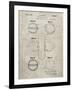 PP182- Sandstone Tennis Ball 1932 Patent Poster-Cole Borders-Framed Giclee Print