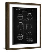 PP182- Vintage Black Tennis Ball 1932 Patent Poster-Cole Borders-Framed Giclee Print