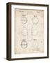 PP182- Vintage Parchment Tennis Ball 1932 Patent Poster-Cole Borders-Framed Giclee Print