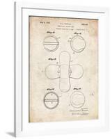 PP182- Vintage Parchment Tennis Ball 1932 Patent Poster-Cole Borders-Framed Giclee Print