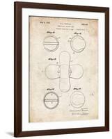 PP182- Vintage Parchment Tennis Ball 1932 Patent Poster-Cole Borders-Framed Giclee Print