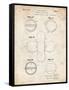PP182- Vintage Parchment Tennis Ball 1932 Patent Poster-Cole Borders-Framed Stretched Canvas