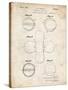 PP182- Vintage Parchment Tennis Ball 1932 Patent Poster-Cole Borders-Stretched Canvas
