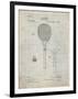 PP183- Antique Grid Parchment Tennis Racket 1892 Patent Poster-Cole Borders-Framed Giclee Print