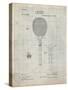 PP183- Antique Grid Parchment Tennis Racket 1892 Patent Poster-Cole Borders-Stretched Canvas