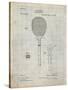 PP183- Antique Grid Parchment Tennis Racket 1892 Patent Poster-Cole Borders-Stretched Canvas