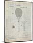 PP183- Antique Grid Parchment Tennis Racket 1892 Patent Poster-Cole Borders-Mounted Premium Giclee Print