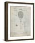 PP183- Antique Grid Parchment Tennis Racket 1892 Patent Poster-Cole Borders-Framed Giclee Print