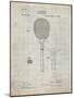 PP183- Antique Grid Parchment Tennis Racket 1892 Patent Poster-Cole Borders-Mounted Giclee Print