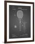 PP183- Black Grid Tennis Racket 1892 Patent Poster-Cole Borders-Framed Giclee Print