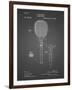 PP183- Black Grid Tennis Racket 1892 Patent Poster-Cole Borders-Framed Giclee Print