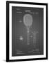 PP183- Black Grid Tennis Racket 1892 Patent Poster-Cole Borders-Framed Giclee Print