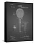 PP183- Black Grid Tennis Racket 1892 Patent Poster-Cole Borders-Framed Stretched Canvas