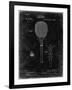 PP183- Black Grunge Tennis Racket 1892 Patent Poster-Cole Borders-Framed Giclee Print