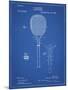 PP183- Blueprint Tennis Racket 1892 Patent Poster-Cole Borders-Mounted Premium Giclee Print