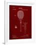 PP183- Burgundy Tennis Racket 1892 Patent Poster-Cole Borders-Framed Giclee Print