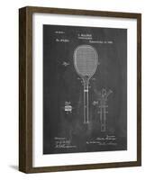 PP183- Chalkboard Tennis Racket 1892 Patent Poster-Cole Borders-Framed Giclee Print