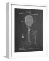 PP183- Chalkboard Tennis Racket 1892 Patent Poster-Cole Borders-Framed Giclee Print