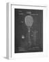 PP183- Chalkboard Tennis Racket 1892 Patent Poster-Cole Borders-Framed Giclee Print