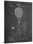 PP183- Chalkboard Tennis Racket 1892 Patent Poster-Cole Borders-Stretched Canvas