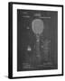 PP183- Chalkboard Tennis Racket 1892 Patent Poster-Cole Borders-Framed Giclee Print