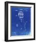 PP183- Faded Blueprint Tennis Racket 1892 Patent Poster-Cole Borders-Framed Giclee Print