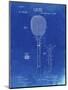 PP183- Faded Blueprint Tennis Racket 1892 Patent Poster-Cole Borders-Mounted Giclee Print