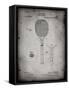 PP183- Faded Grey Tennis Racket 1892 Patent Poster-Cole Borders-Framed Stretched Canvas