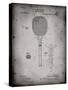 PP183- Faded Grey Tennis Racket 1892 Patent Poster-Cole Borders-Stretched Canvas