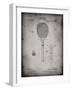 PP183- Faded Grey Tennis Racket 1892 Patent Poster-Cole Borders-Framed Giclee Print