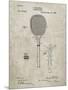 PP183- Sandstone Tennis Racket 1892 Patent Poster-Cole Borders-Mounted Giclee Print