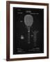 PP183- Vintage Black Tennis Racket 1892 Patent Poster-Cole Borders-Framed Giclee Print