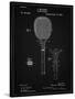 PP183- Vintage Black Tennis Racket 1892 Patent Poster-Cole Borders-Stretched Canvas