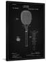 PP183- Vintage Black Tennis Racket 1892 Patent Poster-Cole Borders-Stretched Canvas