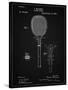 PP183- Vintage Black Tennis Racket 1892 Patent Poster-Cole Borders-Stretched Canvas