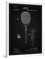 PP183- Vintage Black Tennis Racket 1892 Patent Poster-Cole Borders-Framed Premium Giclee Print