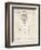 PP183- Vintage Parchment Tennis Racket 1892 Patent Poster-Cole Borders-Framed Giclee Print