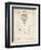 PP183- Vintage Parchment Tennis Racket 1892 Patent Poster-Cole Borders-Framed Giclee Print