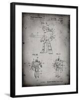 PP184- Faded Grey Megatron Transformer Patent Poster-Cole Borders-Framed Giclee Print