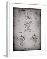 PP184- Faded Grey Megatron Transformer Patent Poster-Cole Borders-Framed Giclee Print