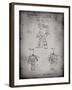 PP184- Faded Grey Megatron Transformer Patent Poster-Cole Borders-Framed Giclee Print