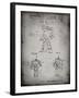 PP184- Faded Grey Megatron Transformer Patent Poster-Cole Borders-Framed Giclee Print