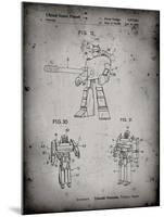 PP184- Faded Grey Megatron Transformer Patent Poster-Cole Borders-Mounted Giclee Print