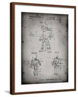 PP184- Faded Grey Megatron Transformer Patent Poster-Cole Borders-Framed Giclee Print