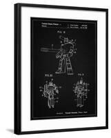 PP184- Vintage Black Megatron Transformer Patent Poster-Cole Borders-Framed Giclee Print