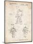 PP184- Vintage Parchment Megatron Transformer Patent Poster-Cole Borders-Mounted Giclee Print